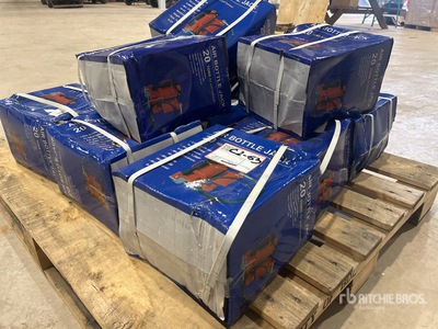 Quantity of (12) 2025 BYT ABTJK20 20 ton Air/Hydraulic Bottle Jack (Unused)