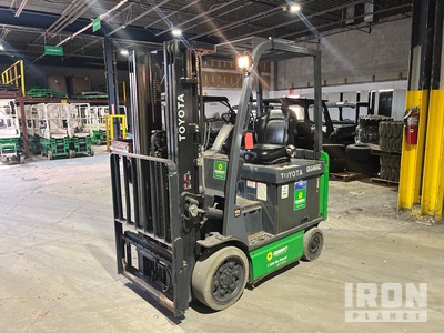 2017 Toyota 8FBCU25 4250 lb Electric Forklift