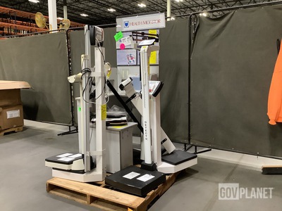 (1) Life Clinic Health Monitor & (6) Assorted Patient Weighing Scales