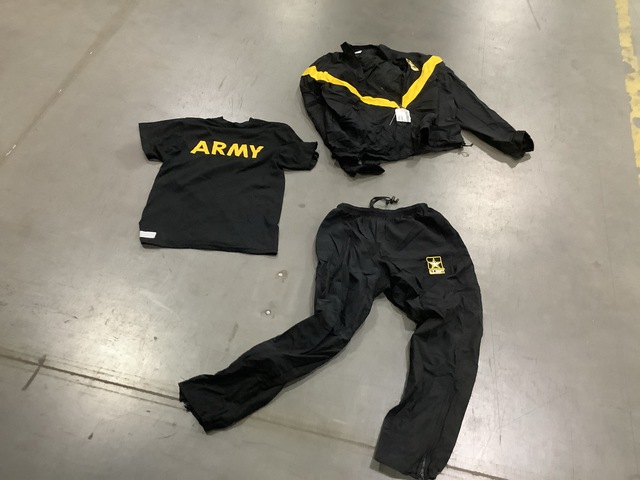 (40) Physical Fitness Jackets, (107) Physical Fitness Pants & Assorted Items