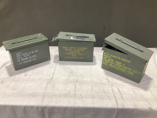 (260) Assorted Ammo Cans (260) Assorted Ammo Cans