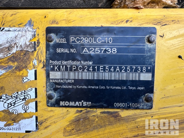 EXCAVADORA 2014 KOMATSU PC290LC10