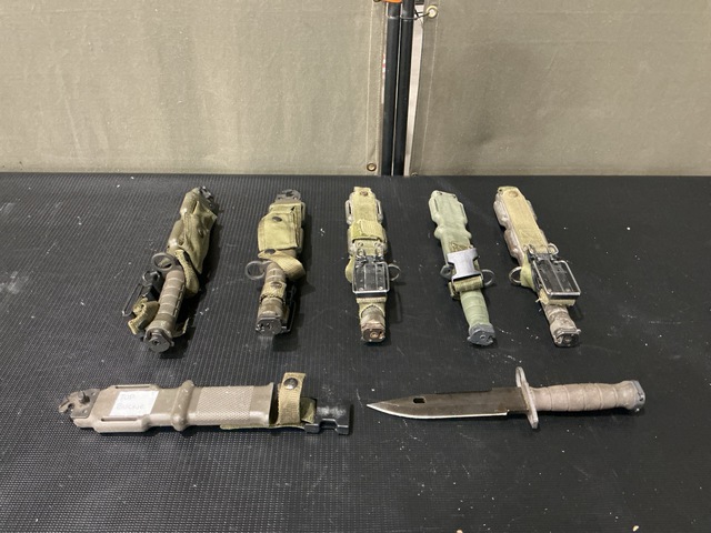 (138) Bayonet Knives w/Scabbards (138) Bayonet Knives w/Scabbards