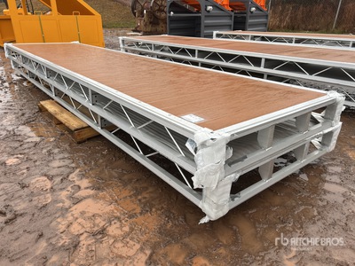 Quantity of (2) 2025 BYT BDF416 4 ft x 16 ft Aluminum Boat Dock Section Kit (Unused)
