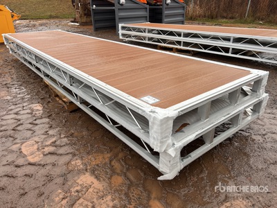 Quantity of (2) 2025 BYT BDF416 4 ft x 16 ft Aluminum Boat Dock Section Kit (Unused)