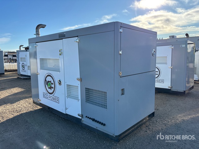 2018 Eco Power CIPR-105-Z 126 kW Skid-Mounted Stand-By Generator Set ...