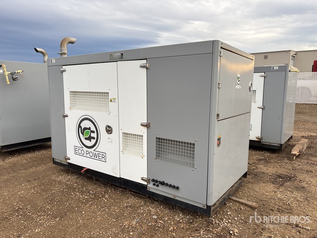 2018 Eco Power CIPR-105-Z 126 kW Skid-Mounted Stand-By Generator Set ...