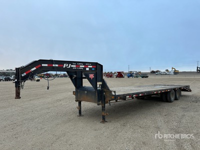 2021 PJ 30 ft T/A Gooseneck Remorque pour équipement