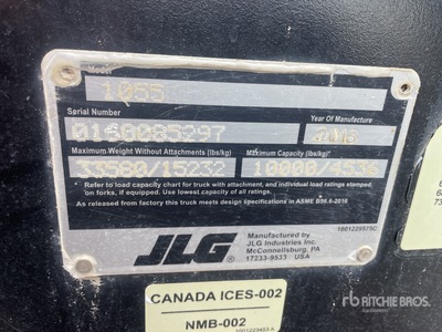 2018 JLG 1055 Telehandler