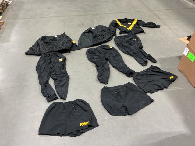 (136) Physical Fitness Jackets, (90) Physical Fitness Pants & Assorted Items