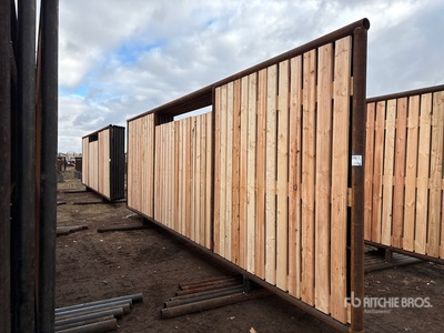 Quantity of (6) 24 ft x 8 ft 6 in Wind Fence (Unused)