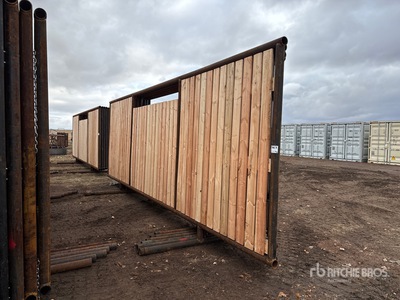 Quantity of (6) 24 ft x 8 ft 6 in Wind Fence