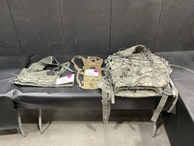 (34) Hydration System Carriers, (22) Fighting Load Carriers & Assorted Items