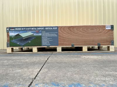 2025 Rhino AGR-MC2040 20 ft x 40 ft Steel Abri d'Auto (Unused)