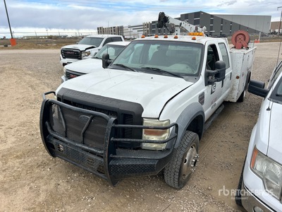 2008 Ford F-550 XL 4x4 Crew Cab Service Truck (Inoperable)