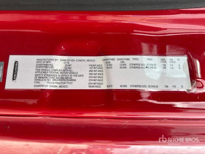 2020 Freightliner Cascadia 126 6x4 Tracteur Routier Couchette