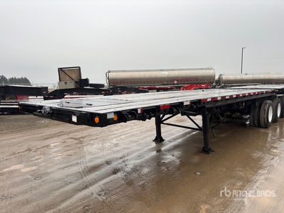 2000 Lode King PF9 26 ft Tri/A B-Train Lead Flatbed Trailer