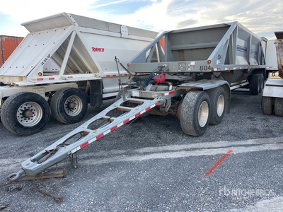 2007 R-Way T3221TAN Quad/A Spread Axle Belly Dump Trailer