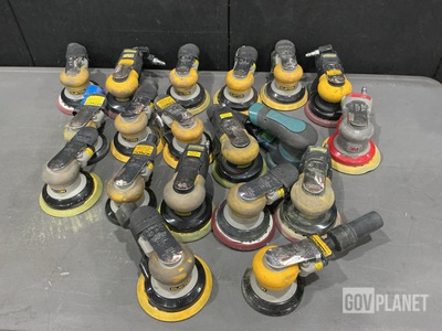 (19) Assorted Air-Powered Orbital Sanders