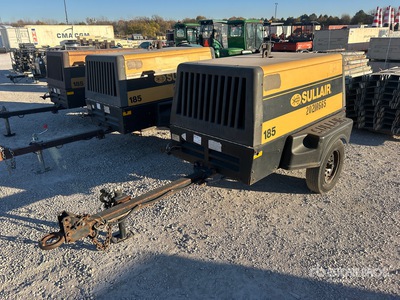 2020 Sullair 185DPQCAT 185 cfm Skid-Mounted Luchtcompressor