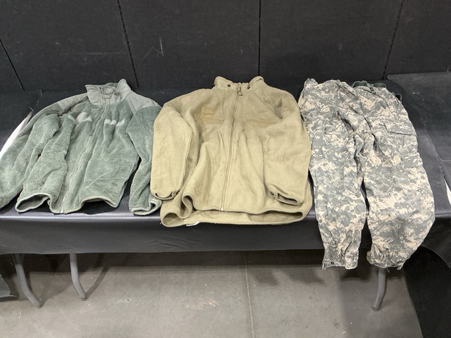 (4) Pairs of Cold Weather Trousers, (37) Cold Weather Jackets & Assorted Items