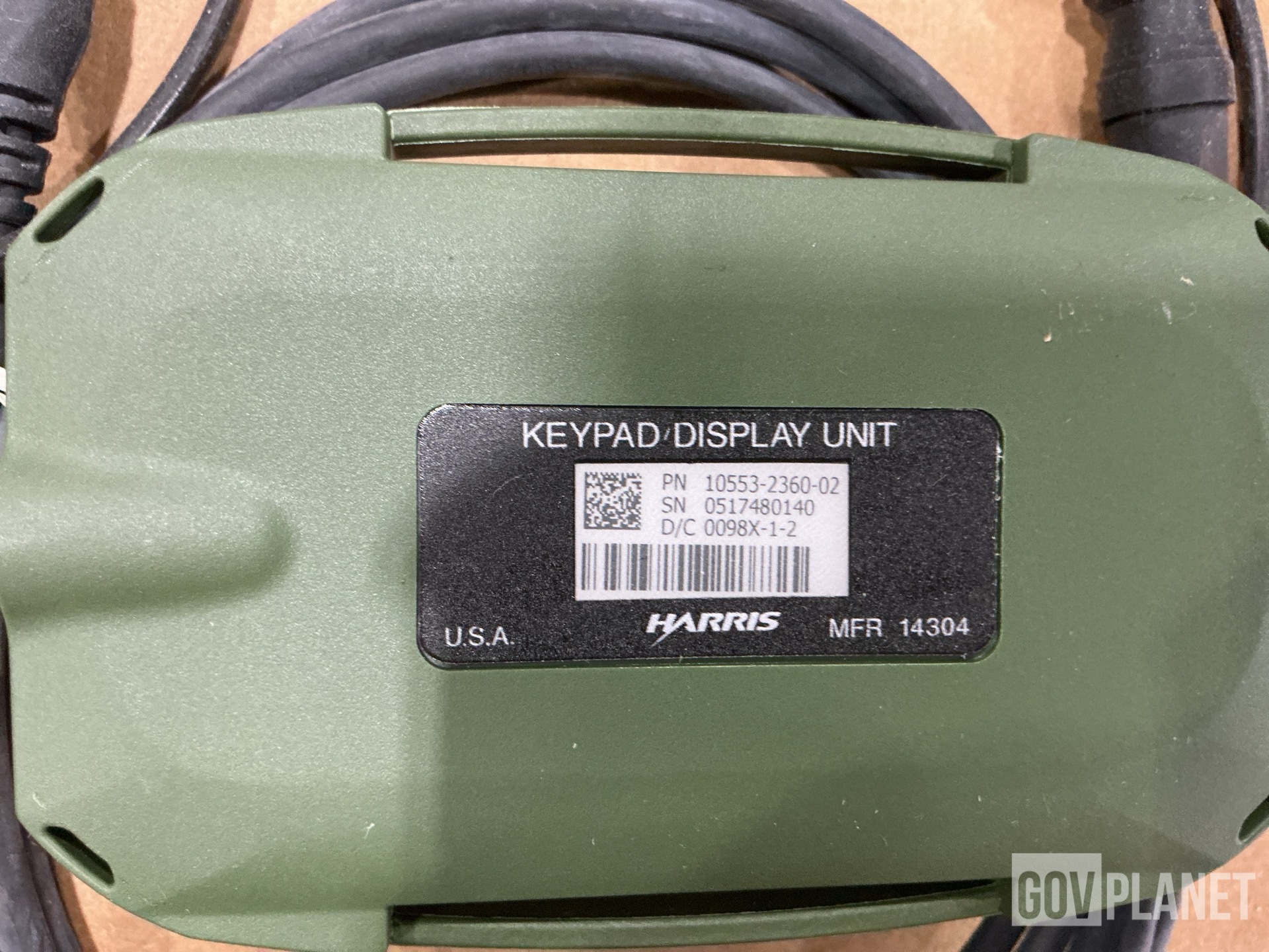 Surplus (2) Harris Falcon III Remote Keypad Display Units in North