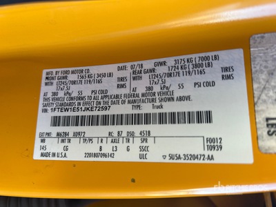 2018 Ford F-150 XL 4x4 Crew Cab Pickup