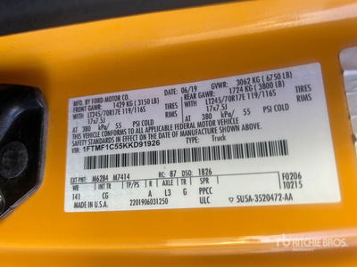 2019 Ford F-150 XL 4x2 Pickup