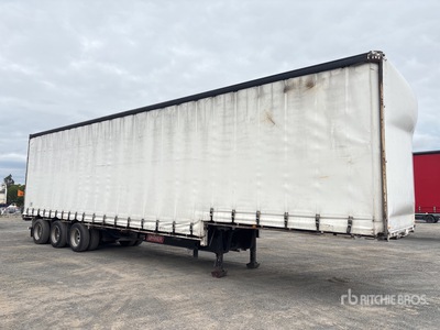 2003 Barker 13.4 m Tri/A Step Deck Przyczepa burtowa
