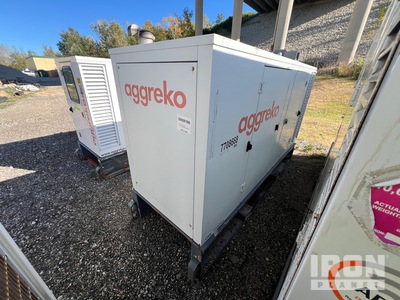 2022 Aggreko Greenpower 100 kW Skid-Mounted Generator Set