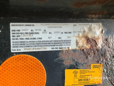 Palomino Manufacturing Muv-All 53 ft Tri/A Apparatuur aanhangwagen