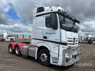 2019 Mercedes-Benz Actros 2653 6x4 3- Achs Sattelzugmaschine mit Schlafkabine