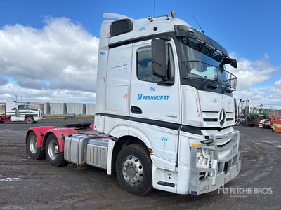2019 Mercedes-Benz Actros 2653 6x4 3- Achs Sattelzugmaschine mit Schlafkabine