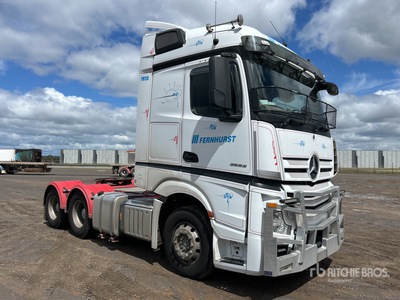 2019 Mercedes-Benz Actros 2653 6x4 3- Achs Sattelzugmaschine mit Schlafkabine