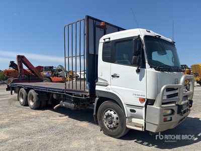 Palfinger PK10000A 2.17 ton on 2012 Nissan UD CWB4D 6x4 Flatbed Truck with Crane