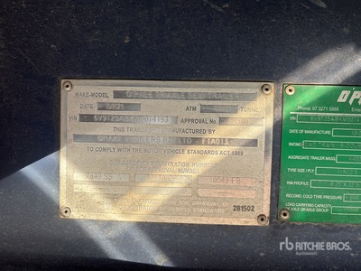 2021 Ophee 7.8 m Tri/A B-Double Lead Remolque caja abierta