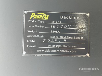 2025 PABREAK BE-232 Pelle arrière pour chargeuse à différentiel (Unused)