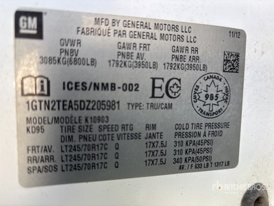 2013 GMC Sierra 1500 4x4 بيك اب