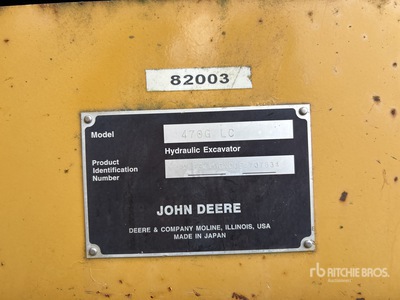 2014 John Deere 470G LC Tracked Excavator