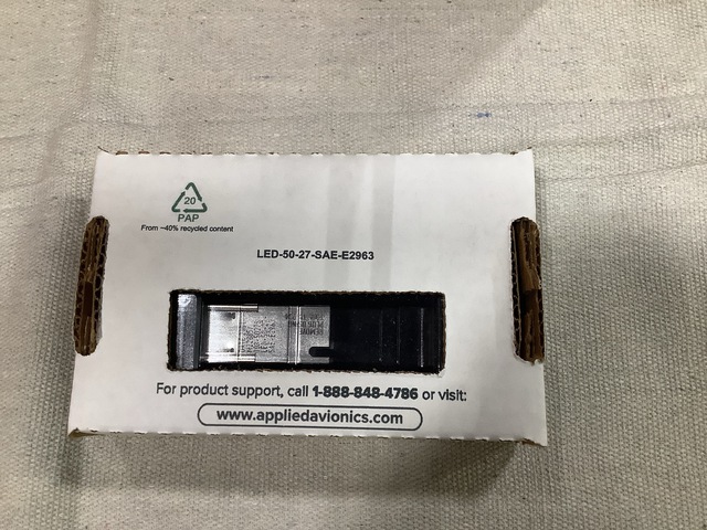 (7) Applied Avionics LED-50-27-SAE-E2963 Indicator Lights (7) Applied Avionics LED-50-27-SAE-E2963 Indicator Lights