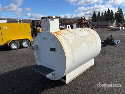 2009 Industrie Desjardins 50 M3/MM 2317 L Skid Mounted Steel Diesel Fuel Tank