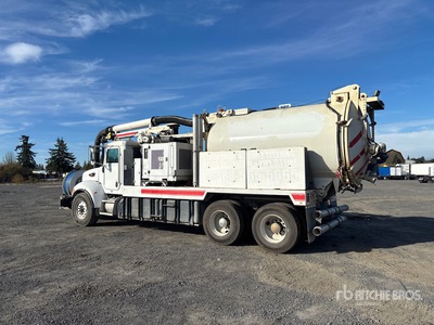 2007 Peterbilt 340 6x4 شاحنة تنظيف المجاري