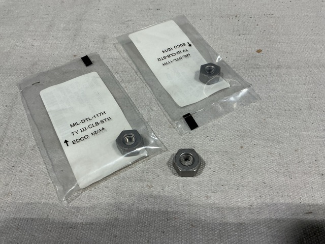 (10) Lynn Electronics 6643035-3 Hexagon Plain Nuts