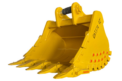 2024 Warrior WBRC70-2320 92 in Digging Excavator Bucket - Fits Cat 374 / 70 - 75 ton (Unused)