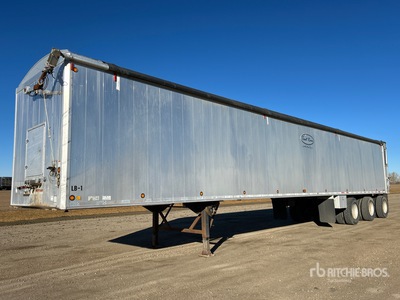 2012 Trout River Tri/A End Dump Shuttle Floor Rimorchio per granaglie