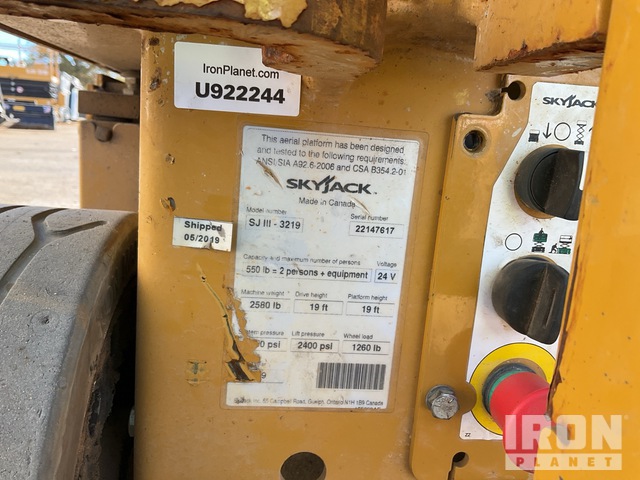 ELEVADOR TIJERA 2019 SKYJACK SJIII3219