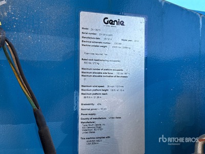 2017 Genie ZX135/70 Articulating Boom Lift