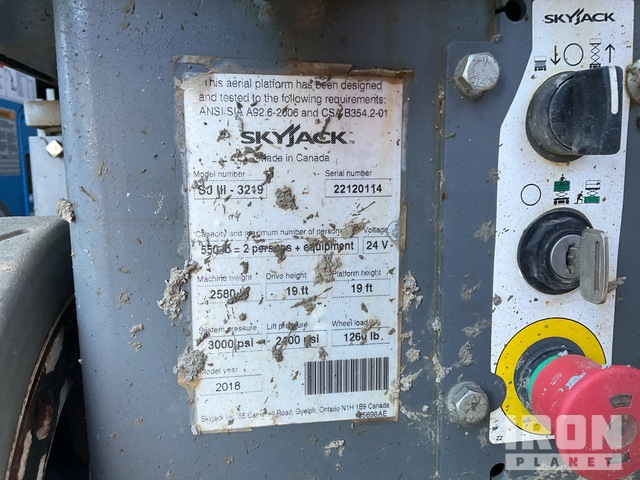 ELEVADOR TIJERA 2018 SKYJACK SJIII3219