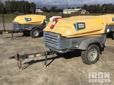 2019 Atlas Copco XAS185 KD FT4 185 cfm Mobile Compresor de aire