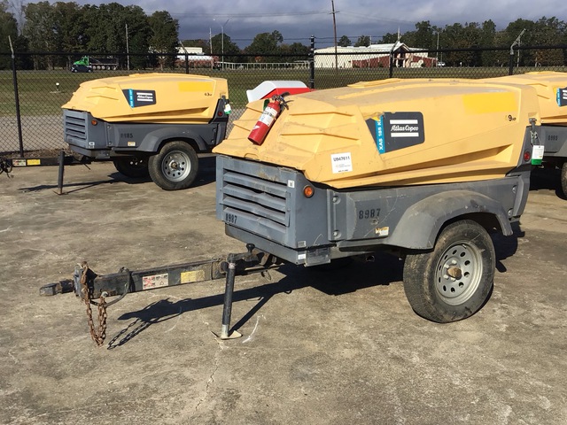 2019 Atlas Copco XAS185 KD FT4 185 cfm Mobile Air Compressor